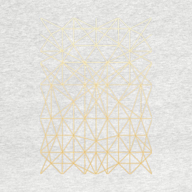 Gold Geometric Lines by Blue-Banana